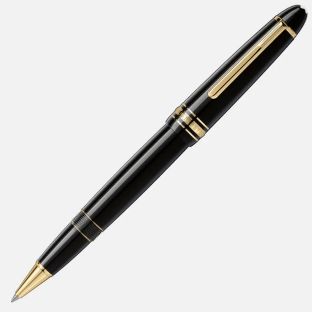 Montblanc Meisterstück Gold-Coated LeGrand Rollerball Pen, Black